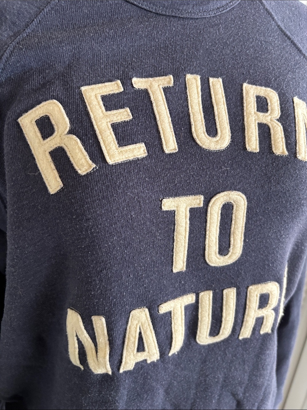 Icelantic Ski Return to Nature Appliqué Heather Blue Women’s Sweatshirt Size M - Picture 2 of 9